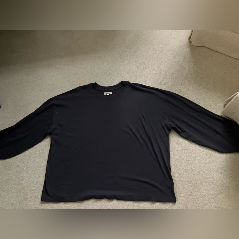Madewell Cropped Thick Long-Sleeve Tee